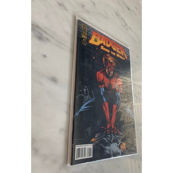 "Badger Saves the World" Comic Book #1 - Picture 2 of 3